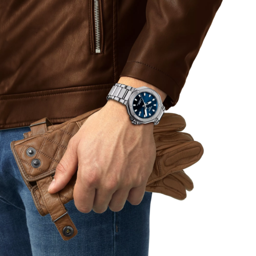 relógio tissot t race powermatic 80 blue dial 41mm