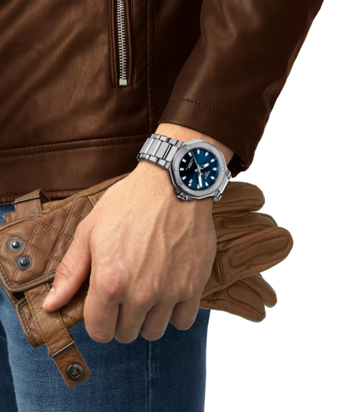 relógio tissot t race powermatic 80 blue dial 41mm