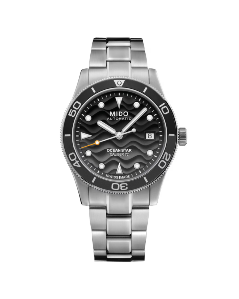 relógio mido ocean star automático preto