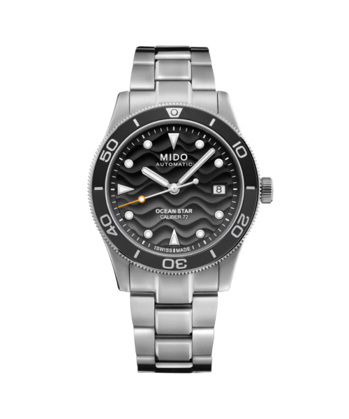 relógio mido ocean star automático preto