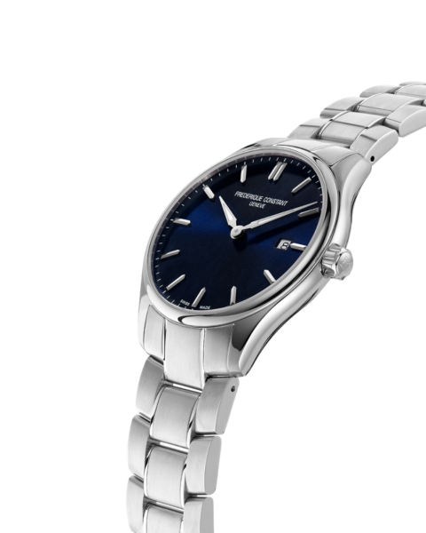 relógio frederique constant classics blue