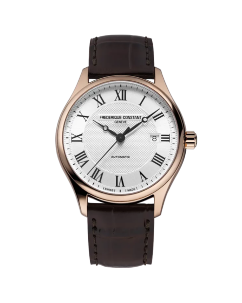 relógio frederique constant classics automático rose
