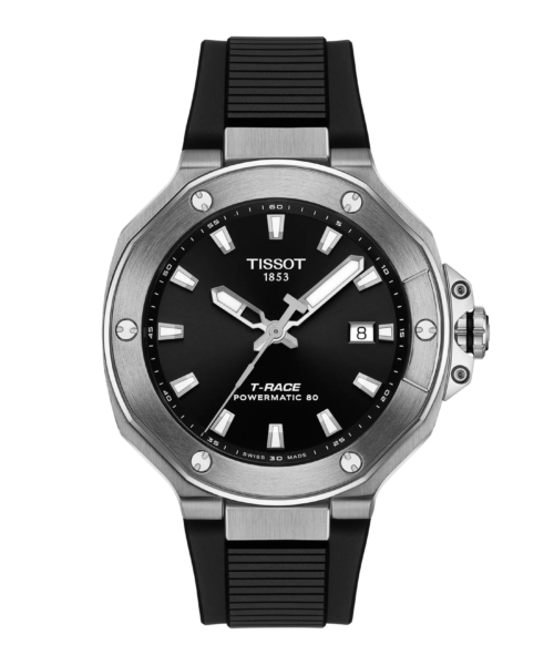 relógio tissot t race powermatic 80 black dial 41mm