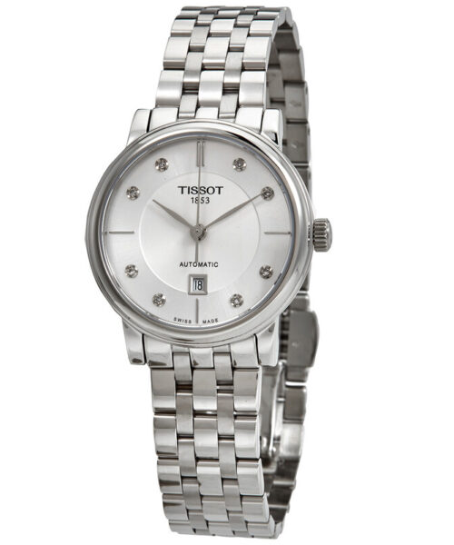 relógio tissot carson premium automatic diamond