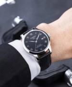 relógio tissot le locle powermatic 80 automático preto