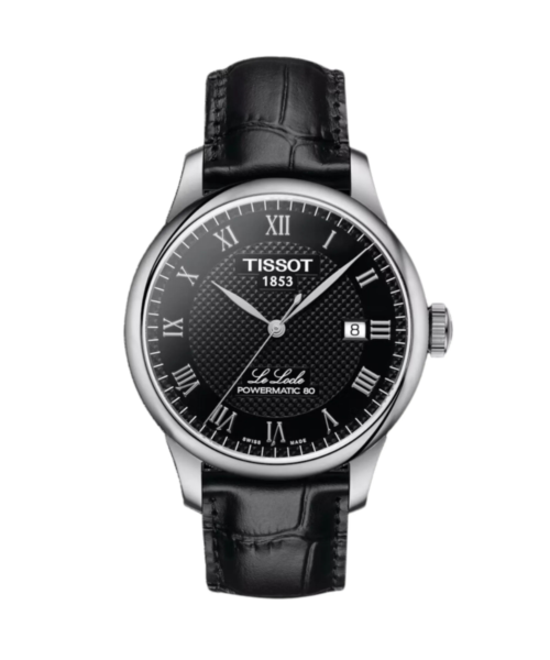 relógio tissot le locle powermatic 80 automático preto