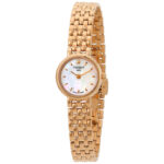relógio tissot lovely round mother of pearl