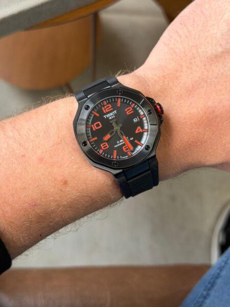 relógio tissot t race powermatic 80 black 41mm