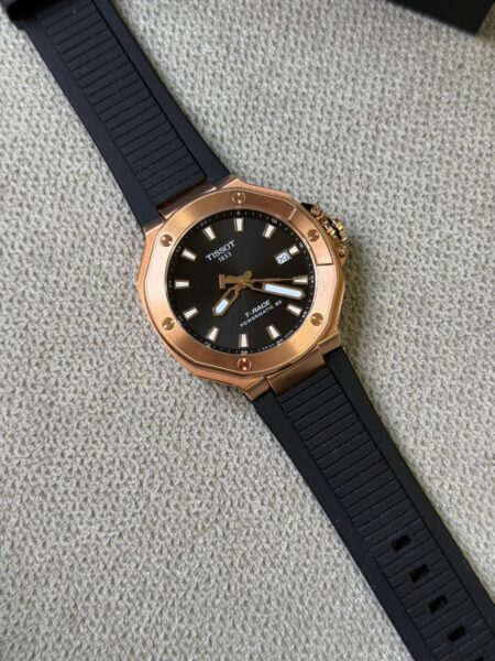 relógio tissot t race powermatic 80 black dial 41mm