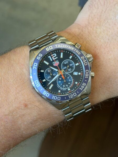relógio tag heuer formula 1 chronograph blue