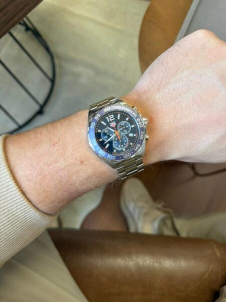 relógio tag heuer formula 1 chronograph blue