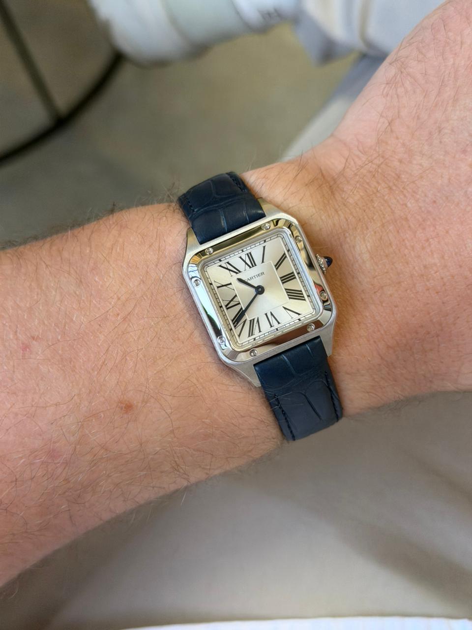 relógio cartier santos green dial (cópia)