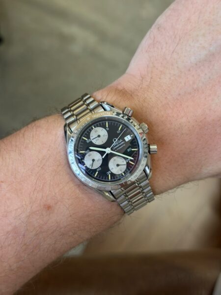 omega speedmaster date automatic panda