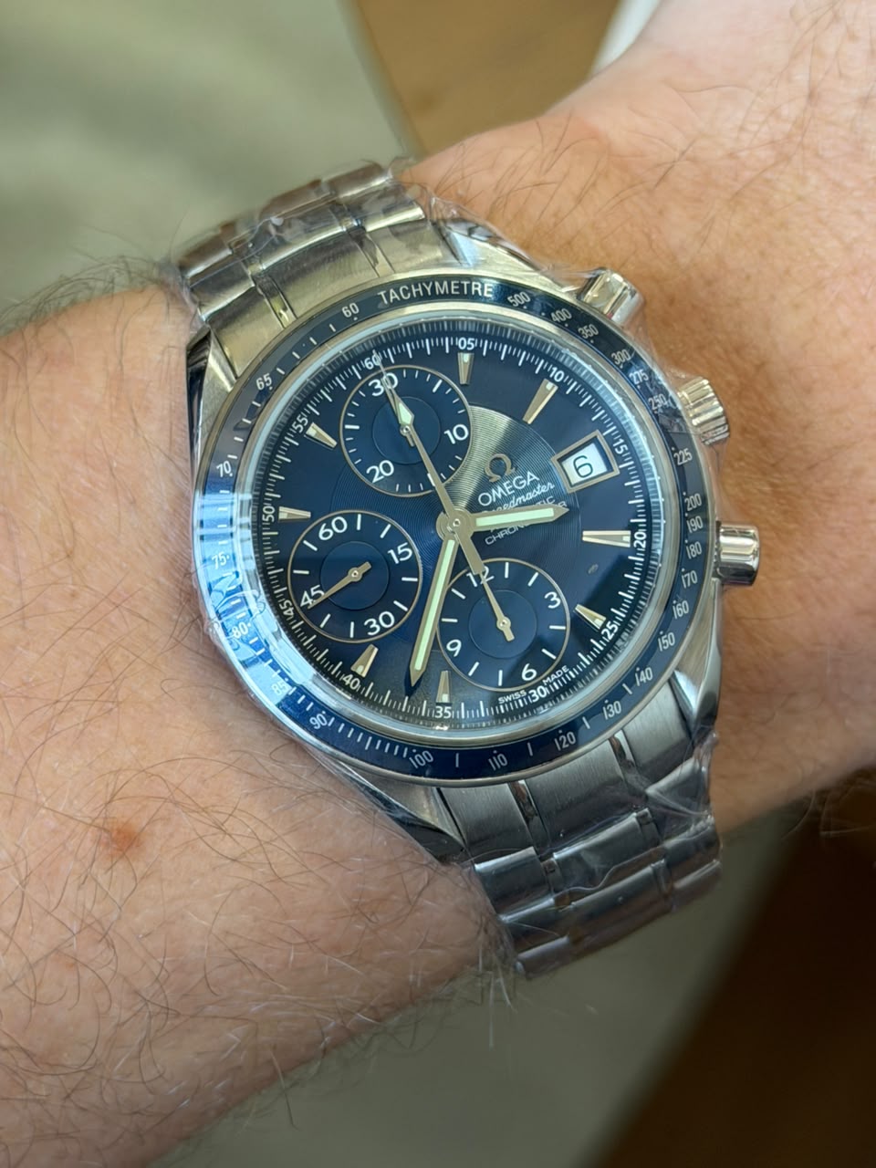 Omega Speedmaster Date Automatic Blue 2017