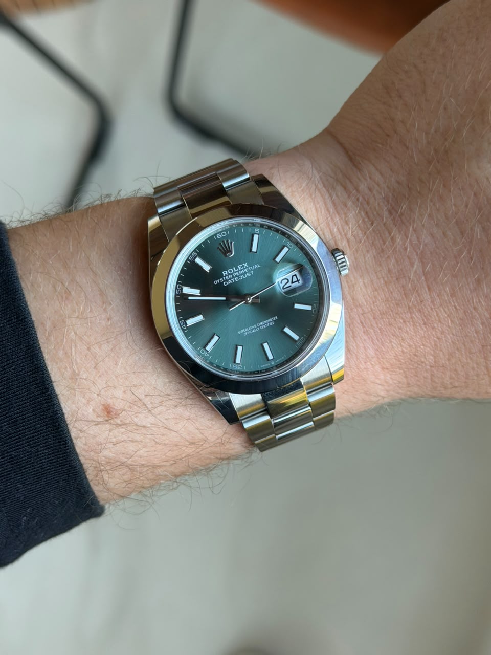 Relógio Rolex Datejust 41 Mint Green 2025