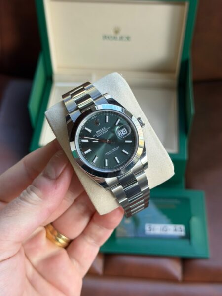 rolex datejust 41 mint green 2025