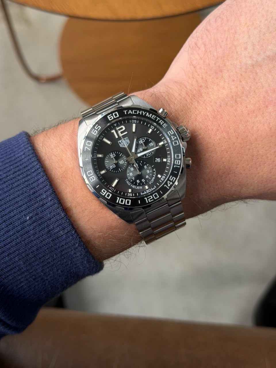 relógio tag heuer fórmula 1 chrono grey 43mm 2021