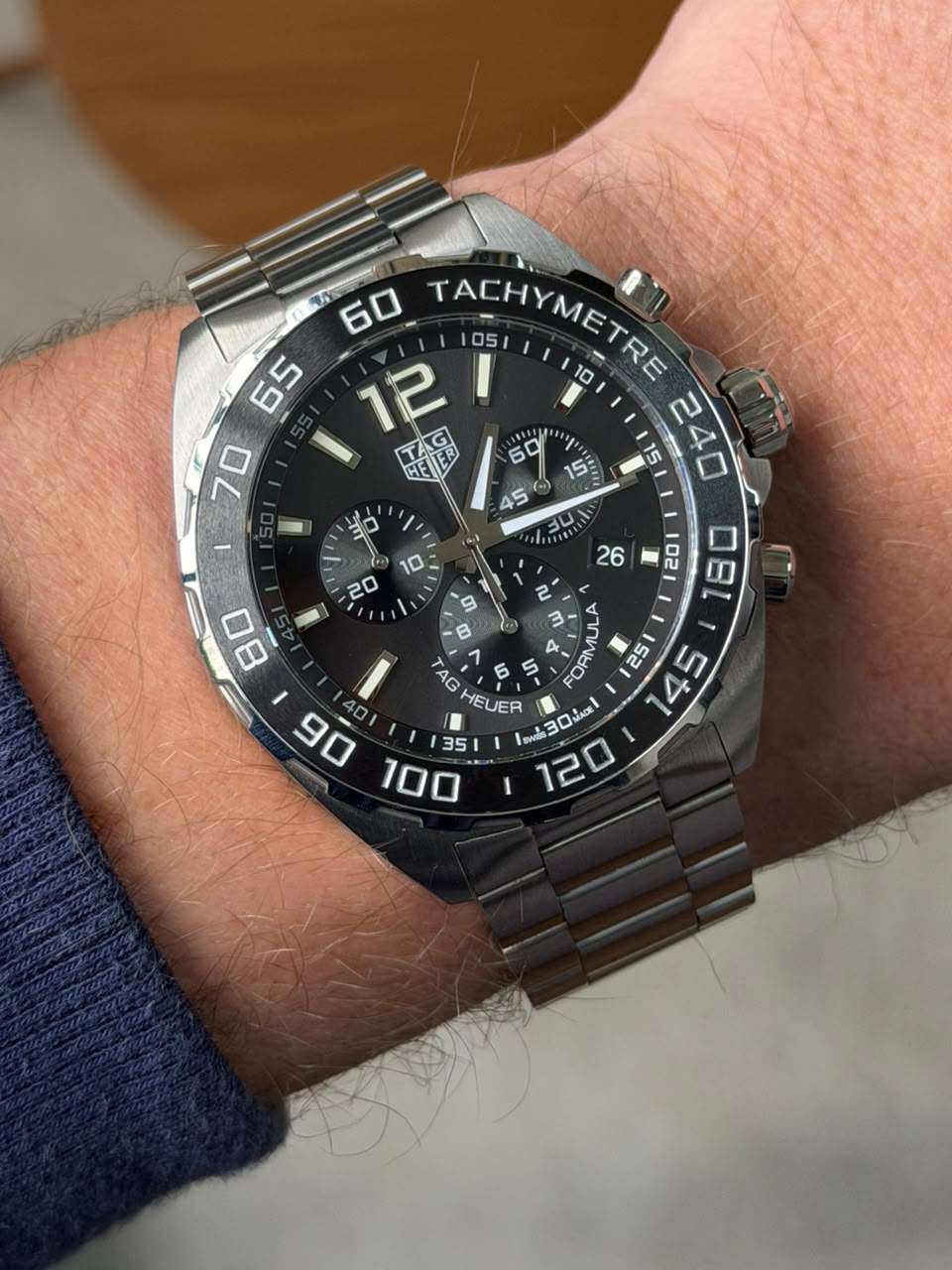 relógio tag heuer fórmula 1 chrono grey 43mm 2021