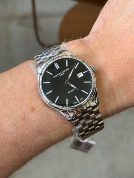 relógio frederique constant classic black automático