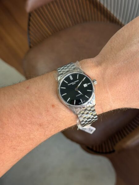 relógio frederique constant classic black automático